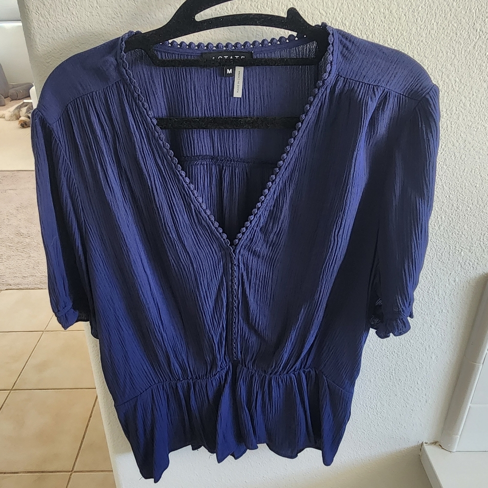 Elegant Blue Blouse